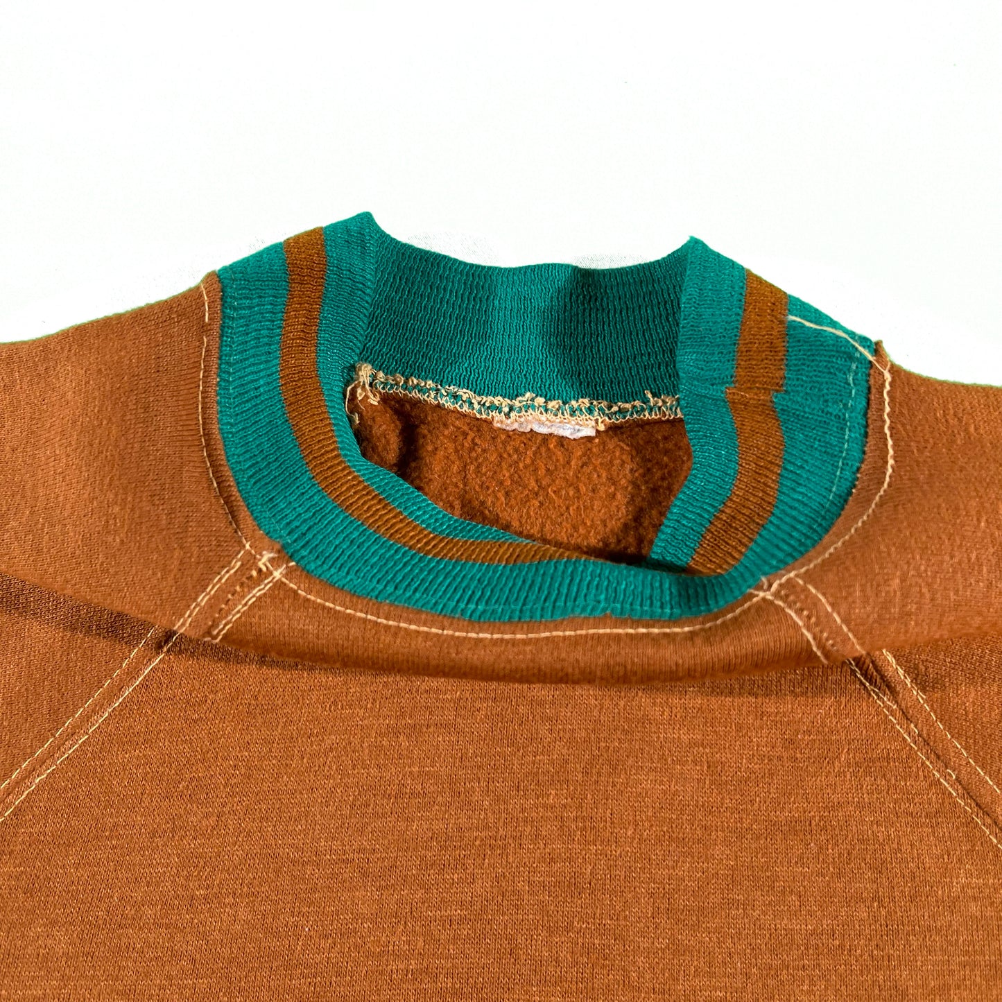 70s Raglan Cut Ringer Sweatshirt- M