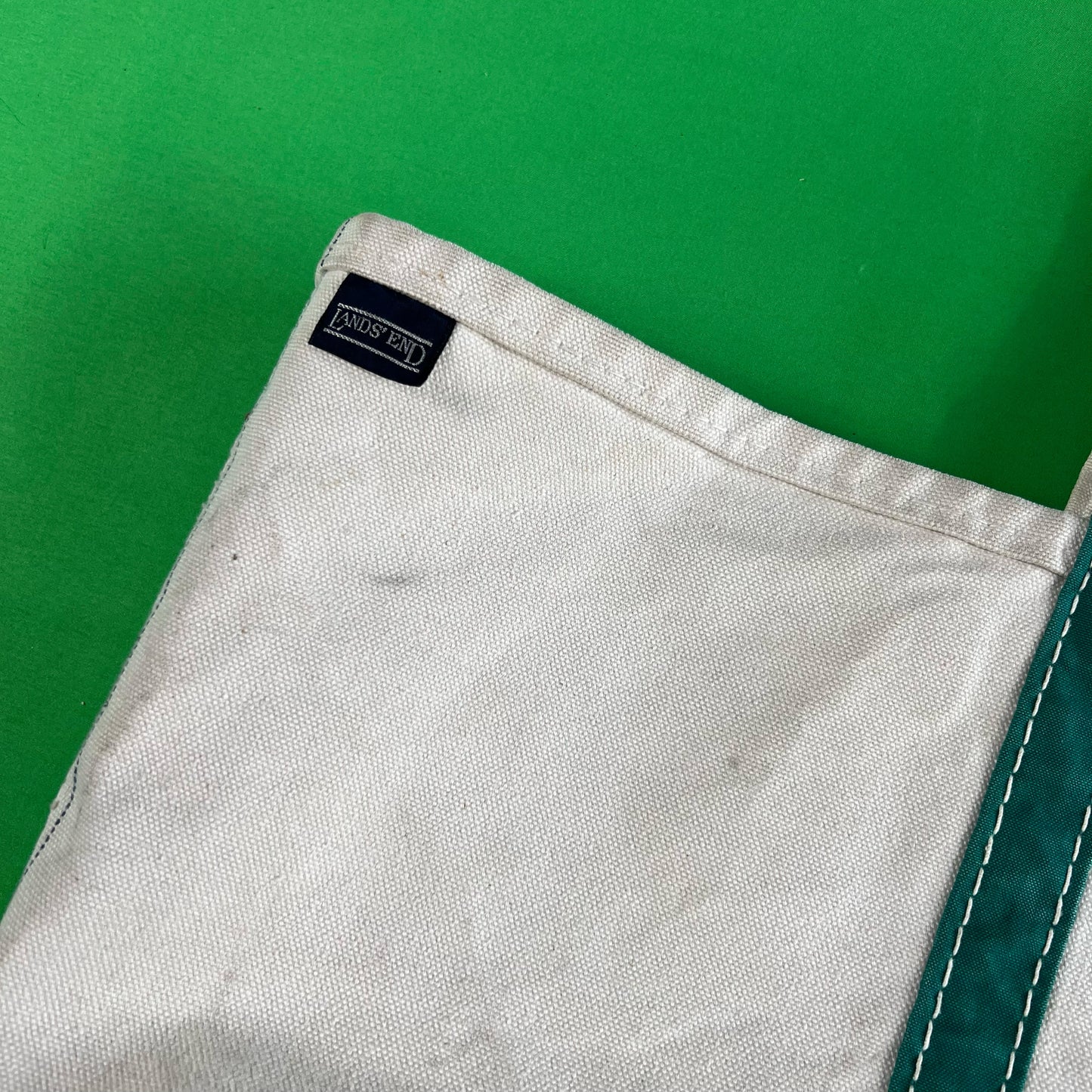 80s Lands' End Canvas Tote Bag- Large
