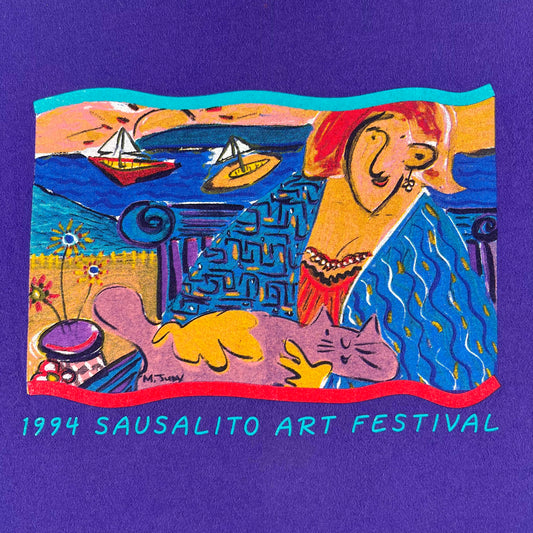 90s Sausalito Art Fest Long Sleeve Tee- L