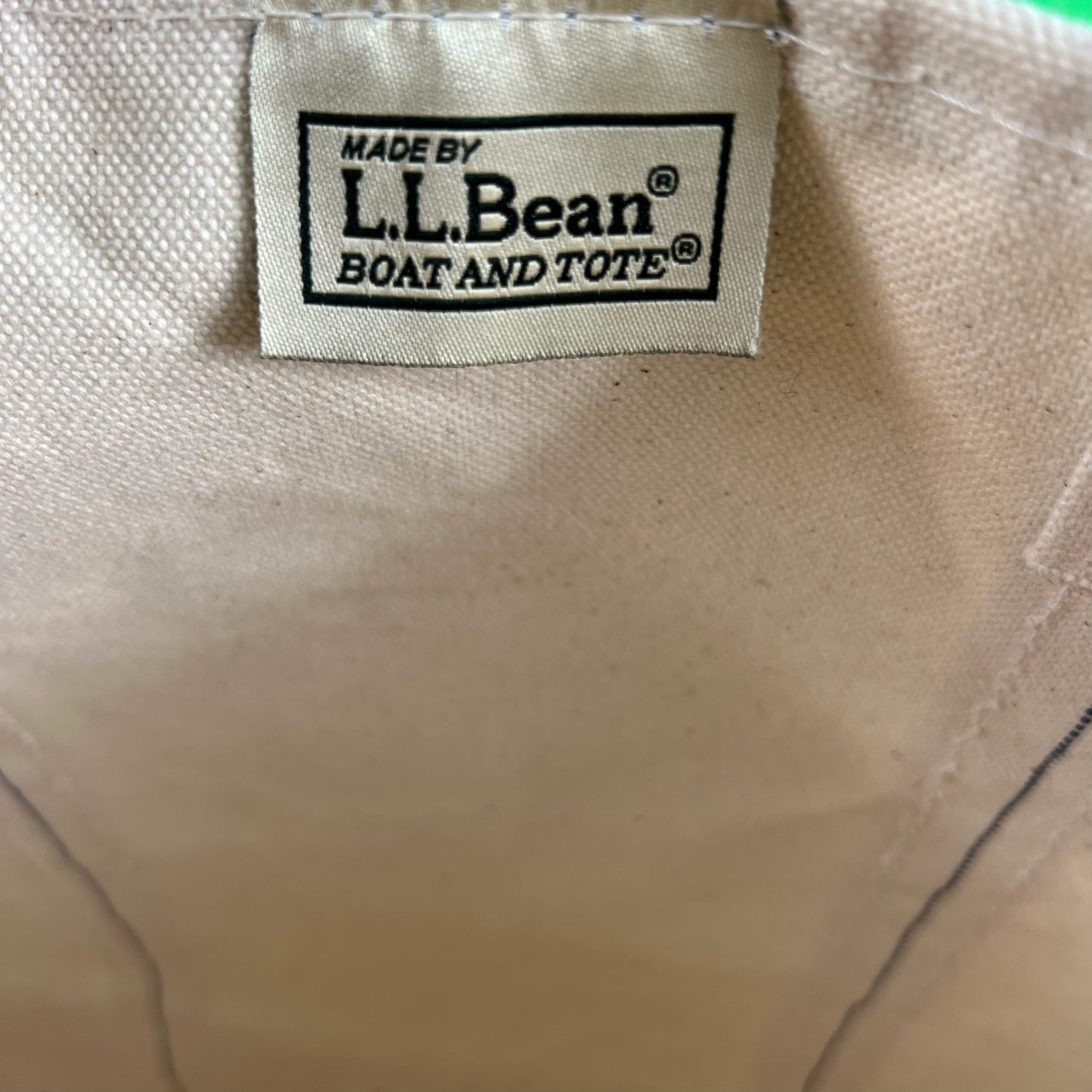 L.L. Bean Canvas Boat and Tote Bag- Large
