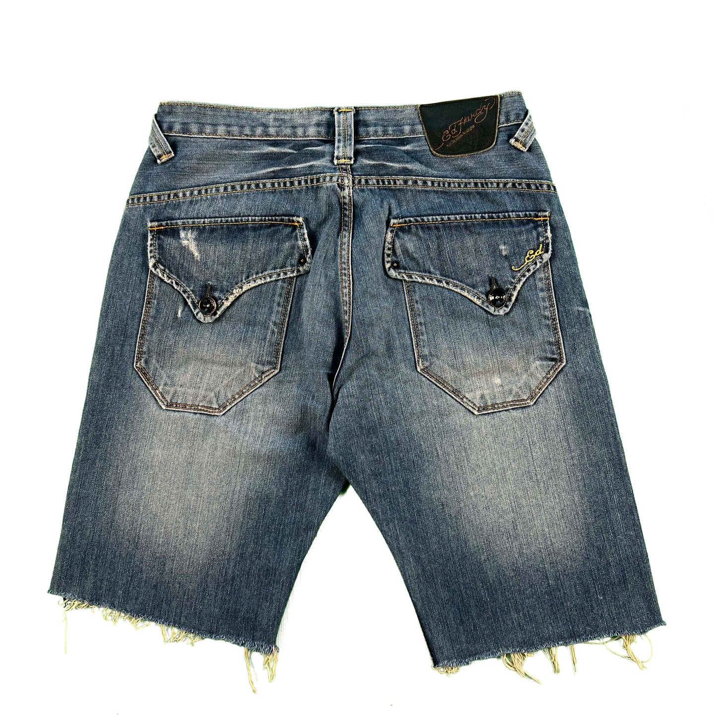 Ed Hardy Cut Off Denim Shorts- 30x11