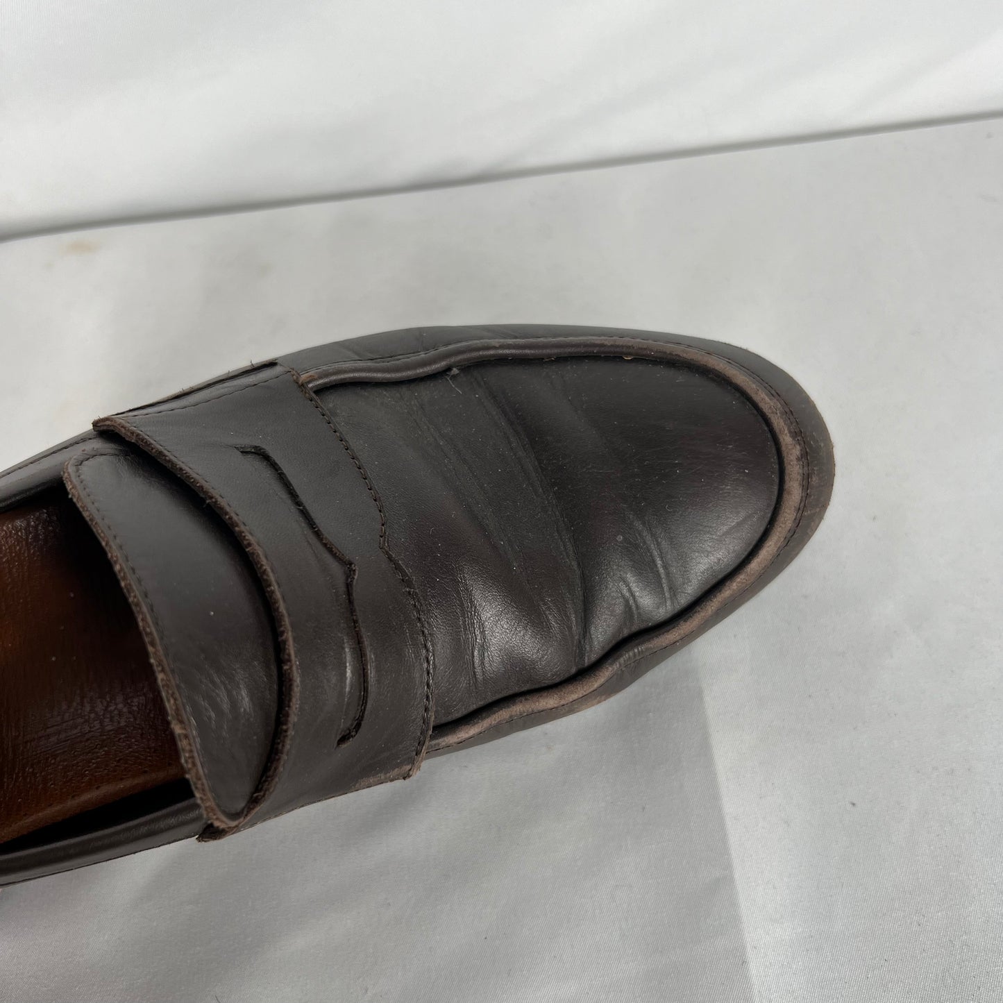 90s Allen Edmonds Mocha Brown Leather Penny Loafers- M's 10, W's 11.5
