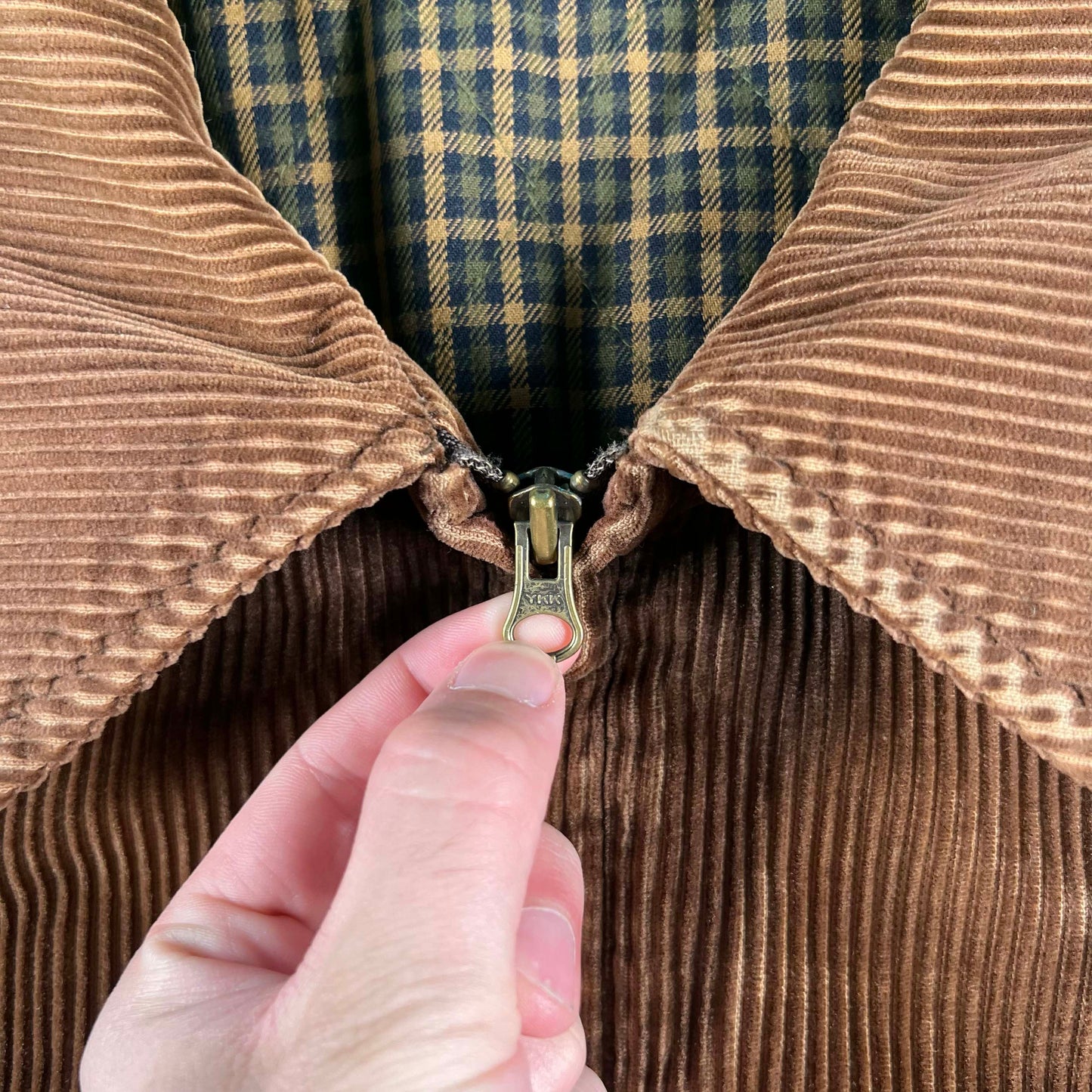 90s Flannel Lined Corduroy Jacket- XL