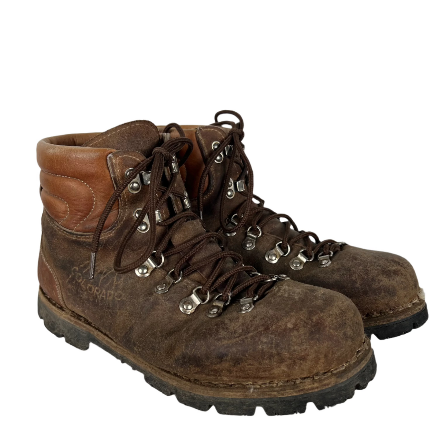 80s 'Colorado' Leather Hiking Boots- M's 11, W's 12.5