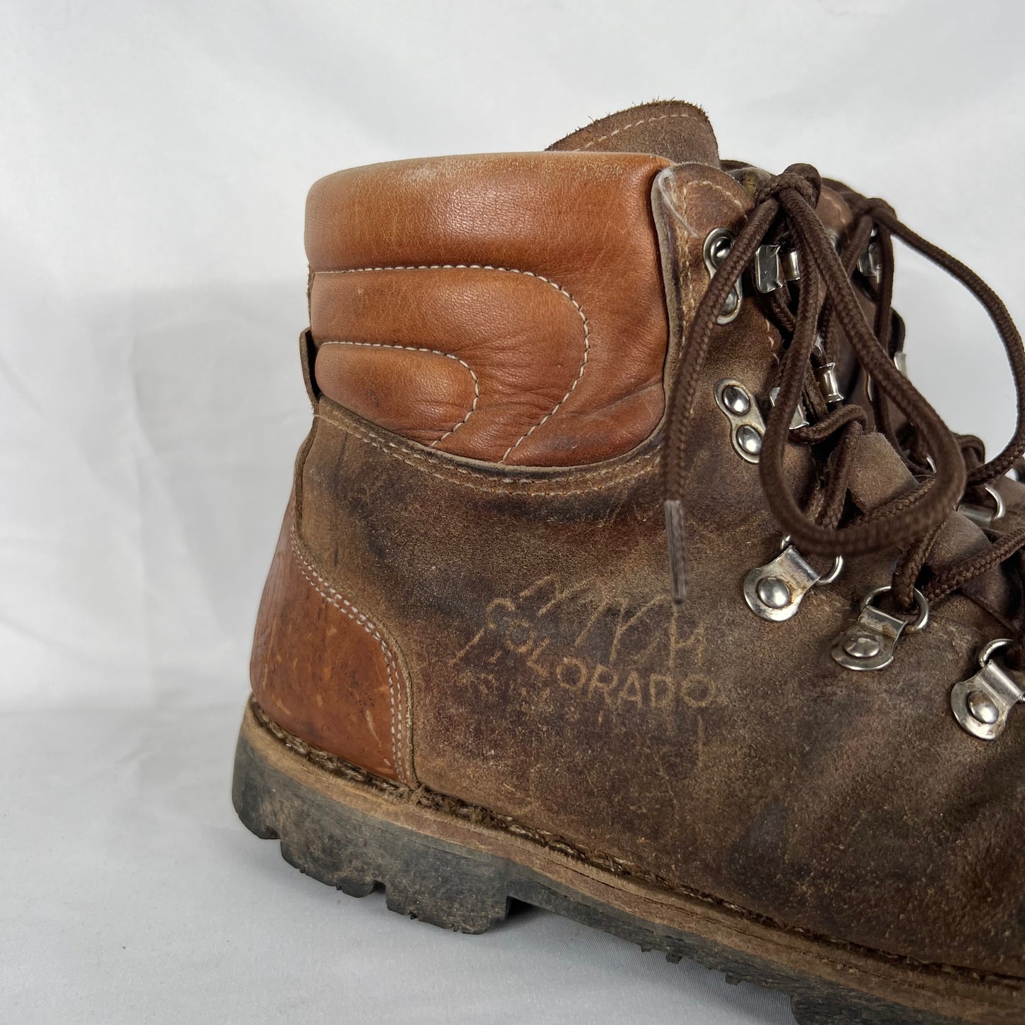 80s 'Colorado' Leather Hiking Boots- M's 11, W's 12.5