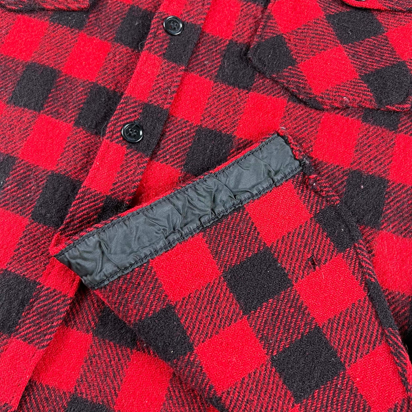 80s Woolrich Buffalo Plaid Heavy Flannel- L