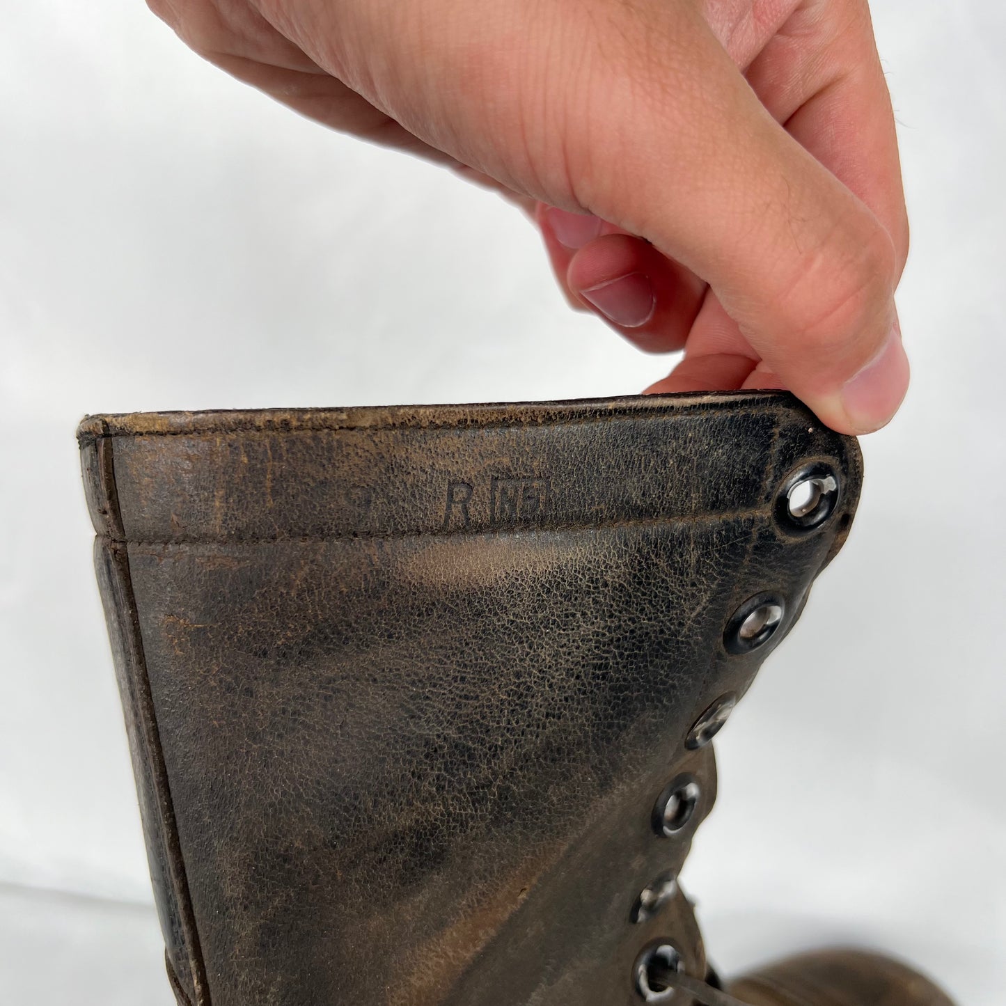 50s/60s Patina Black Combat Jumper Boots- M's 9, W's 10.5