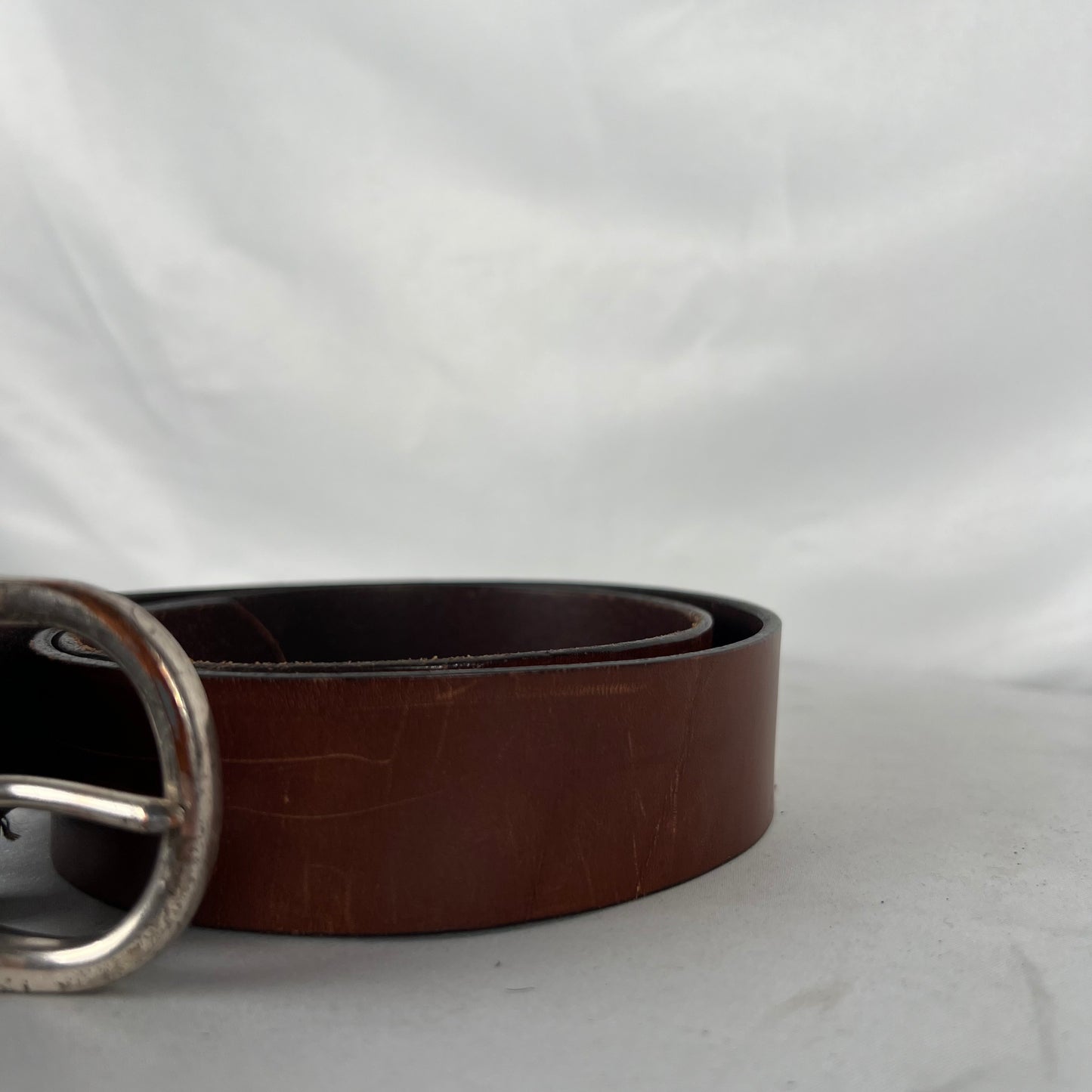 00s Old Navy Brown Leather Belt- S(26"-30")