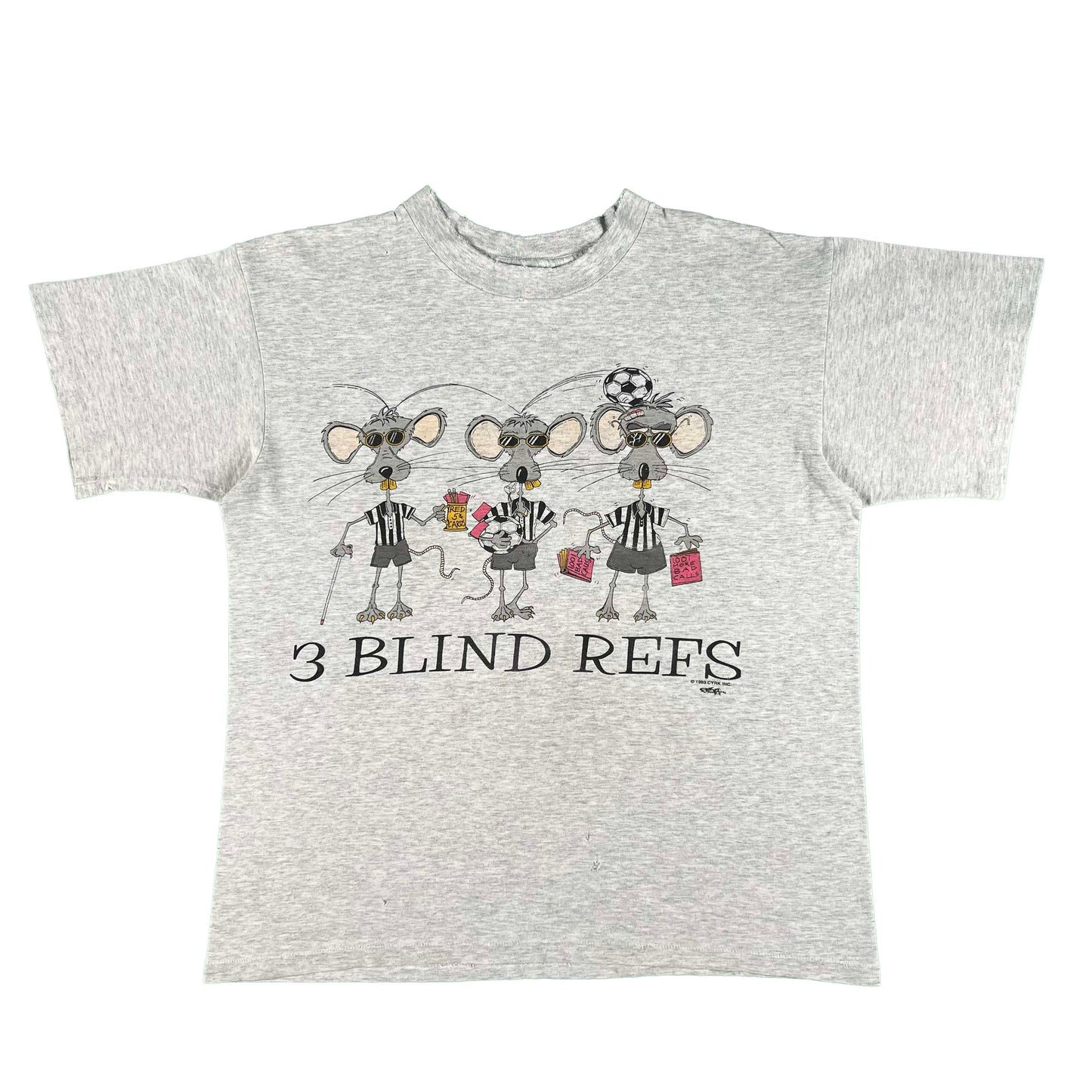 90s 3 Blind Mice(Refs) Tee- L