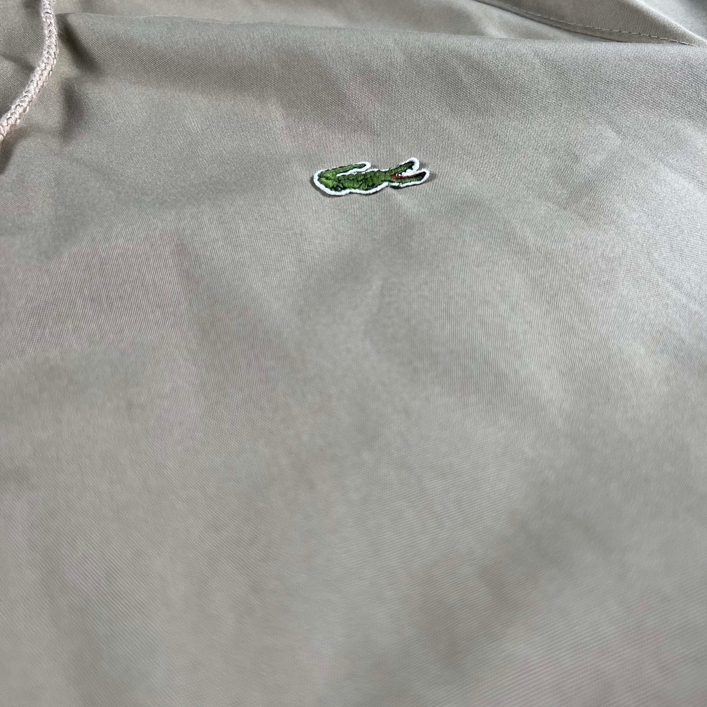 80s Izod Lacoste Hooded Harrington Jacket- L