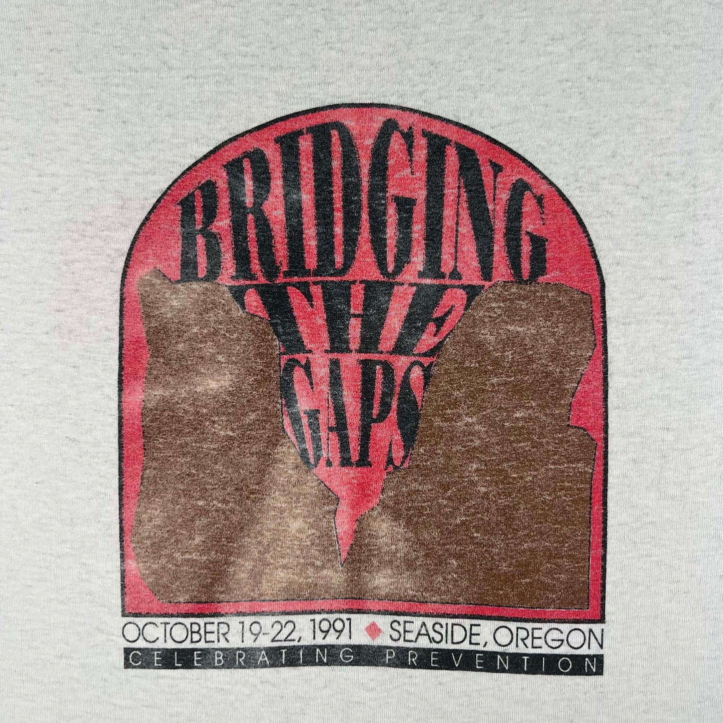 90s Bridging the Gaps Prevention Tee- L