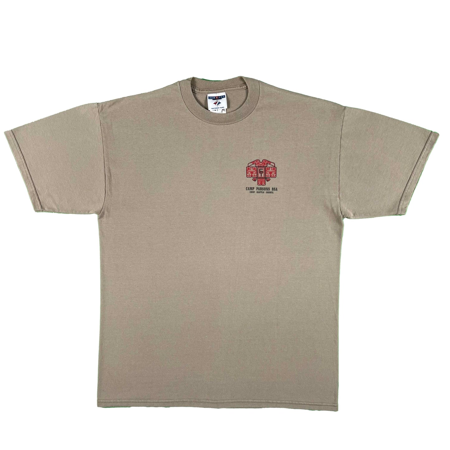 90s Boy Scouts Camp Parsons Seattle Art Tee- L