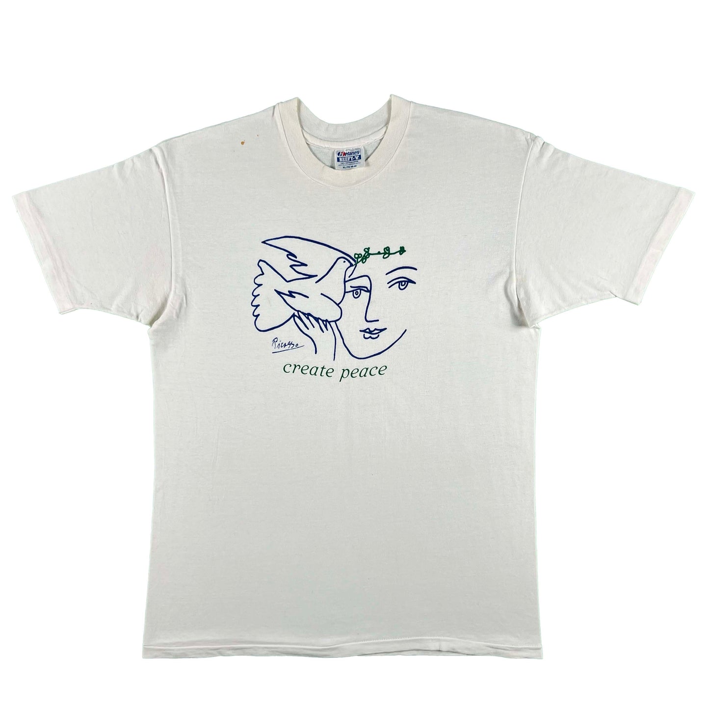 80s Picasso 'create peace' Tee- L