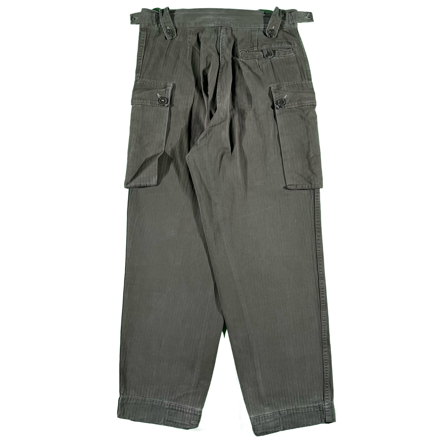 70s Dutch Military HBT Pants- 32x29