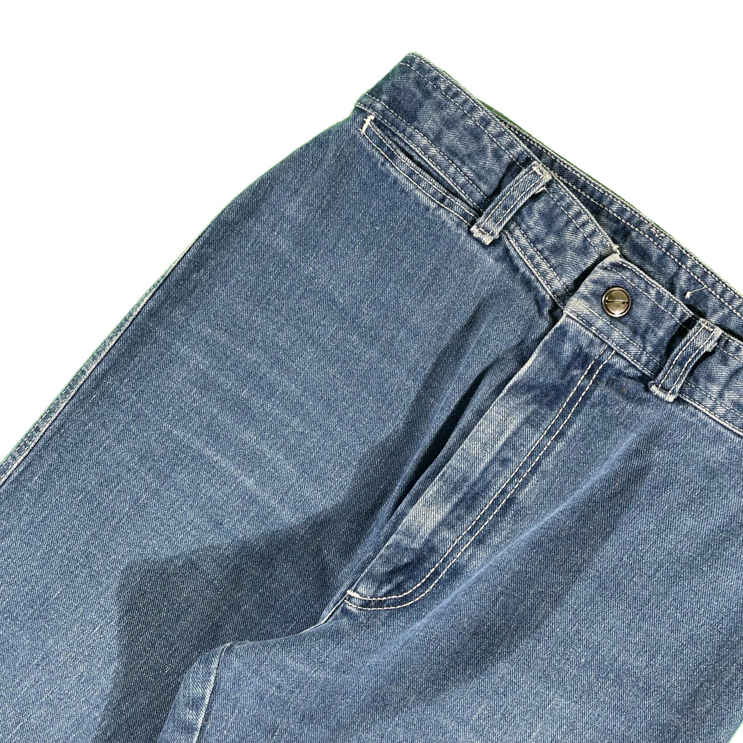 70s Pizzazz High Waisted Denim Flares- 26x31