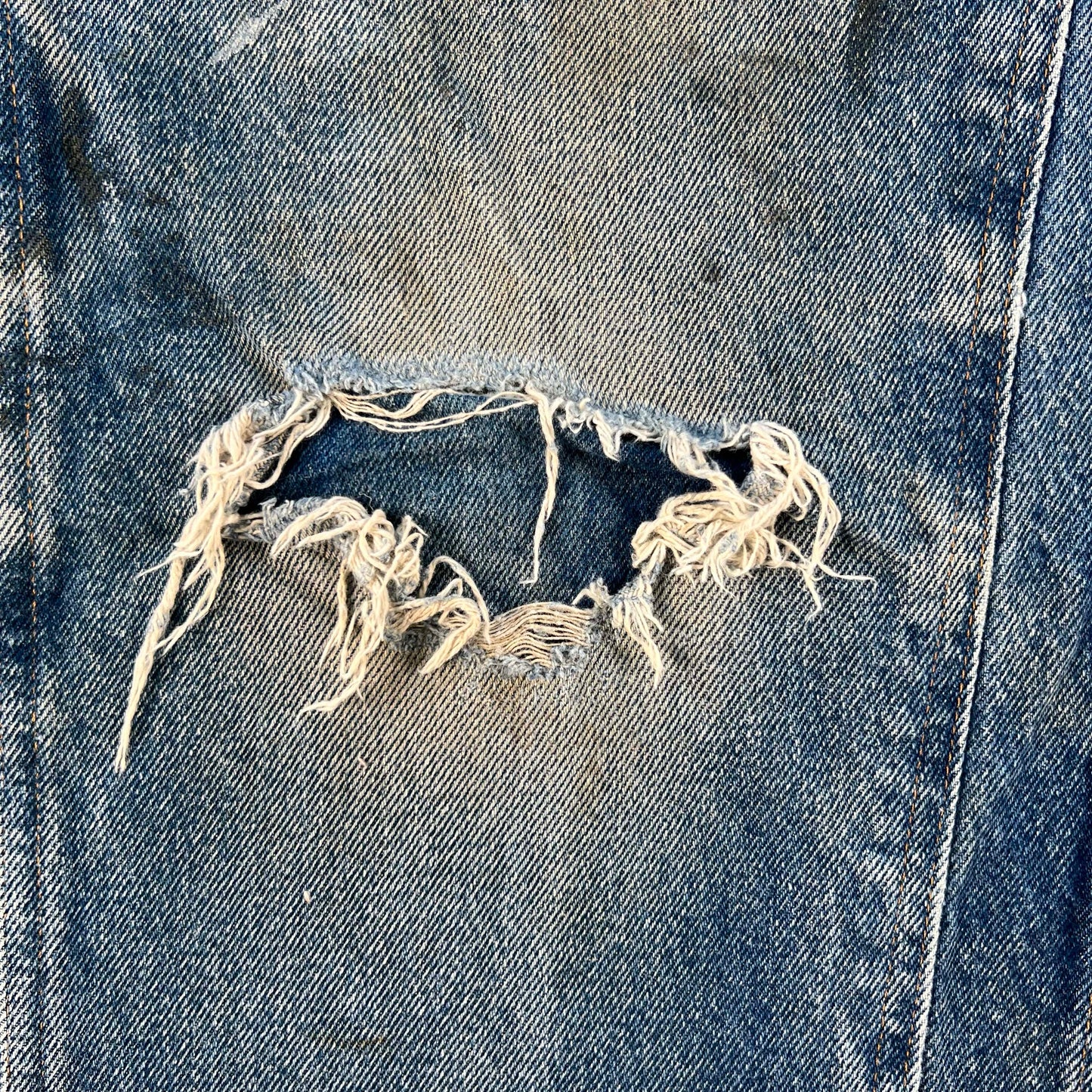 90s Prison Blues Denim Double Knees- 33x28.5