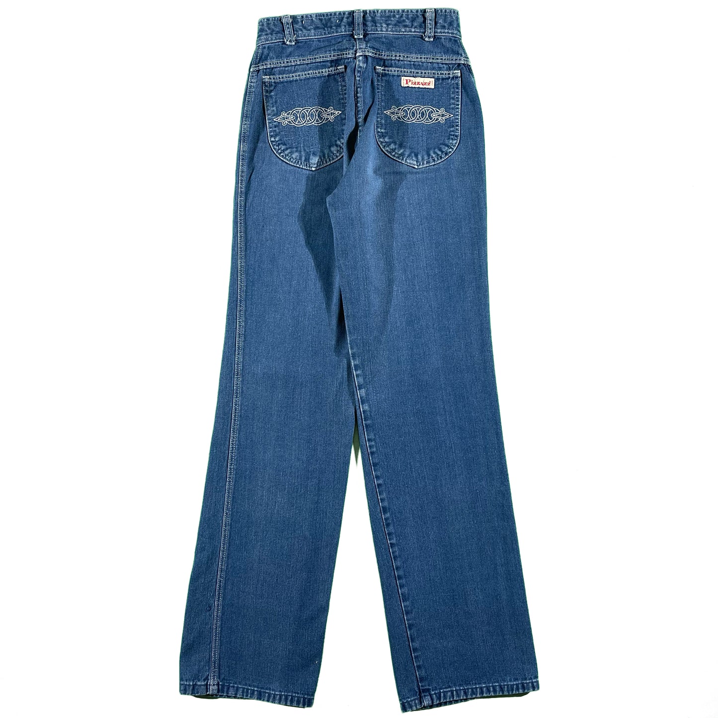70s Pizzazz High Waisted Denim Flares- 26x31