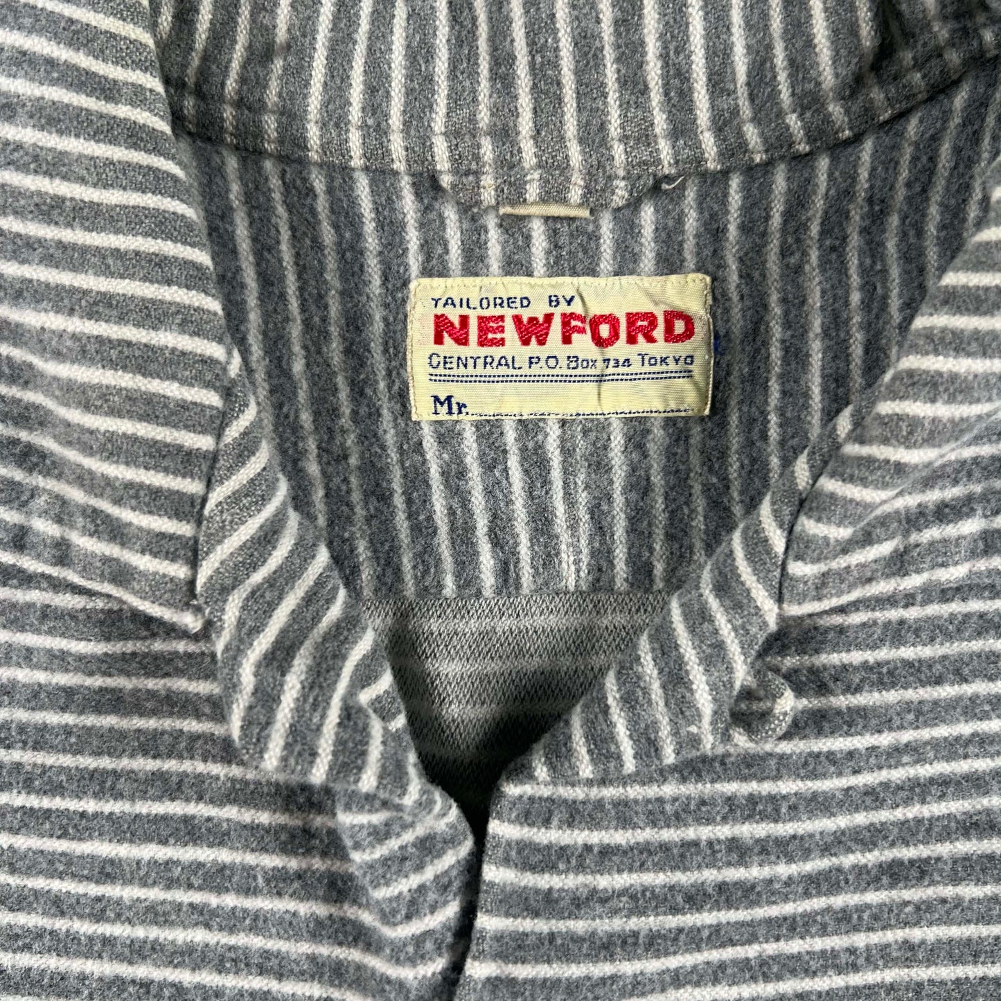 Japanese Repro Striped Loop Collar Flannel Shirt- S