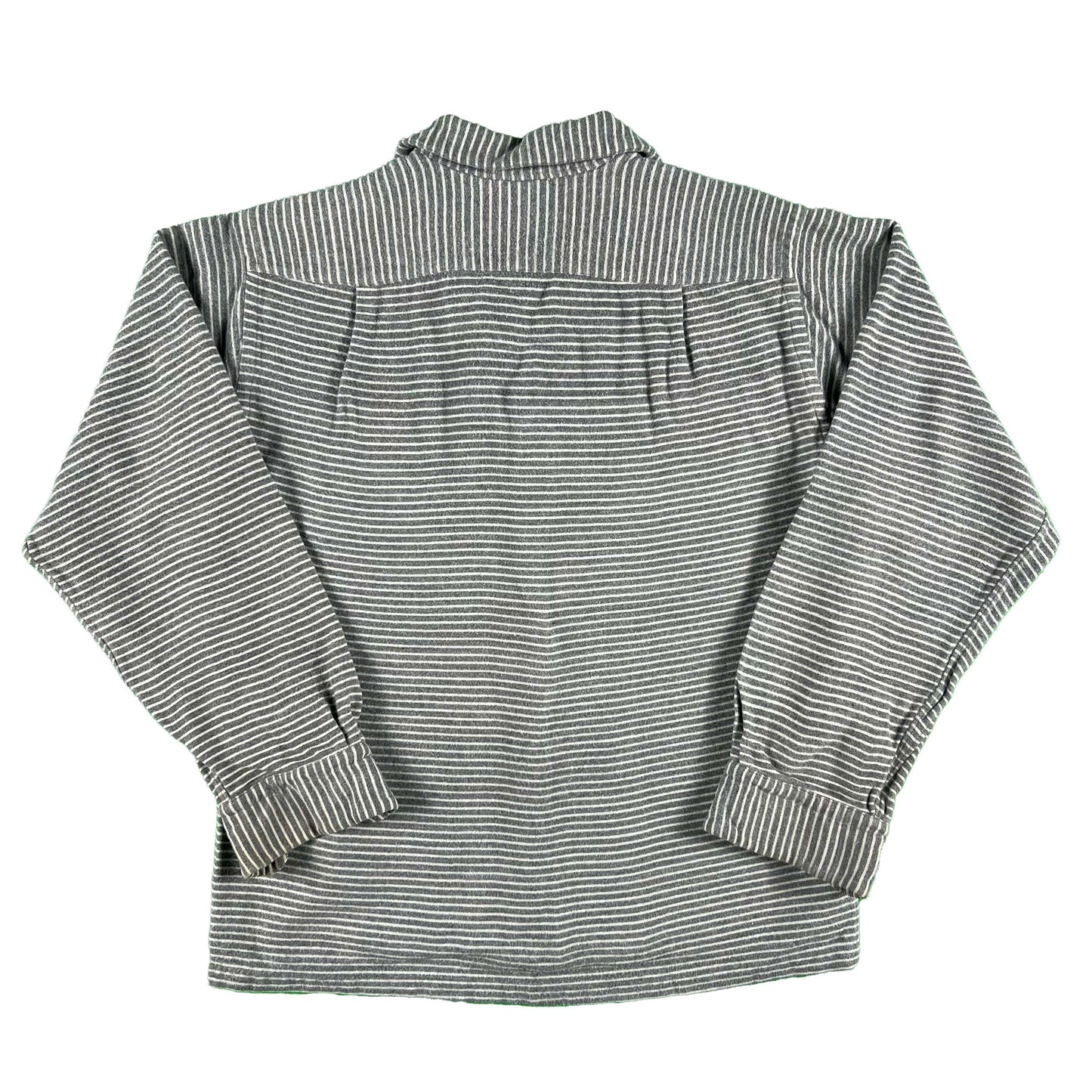 Japanese Repro Striped Loop Collar Flannel Shirt- S