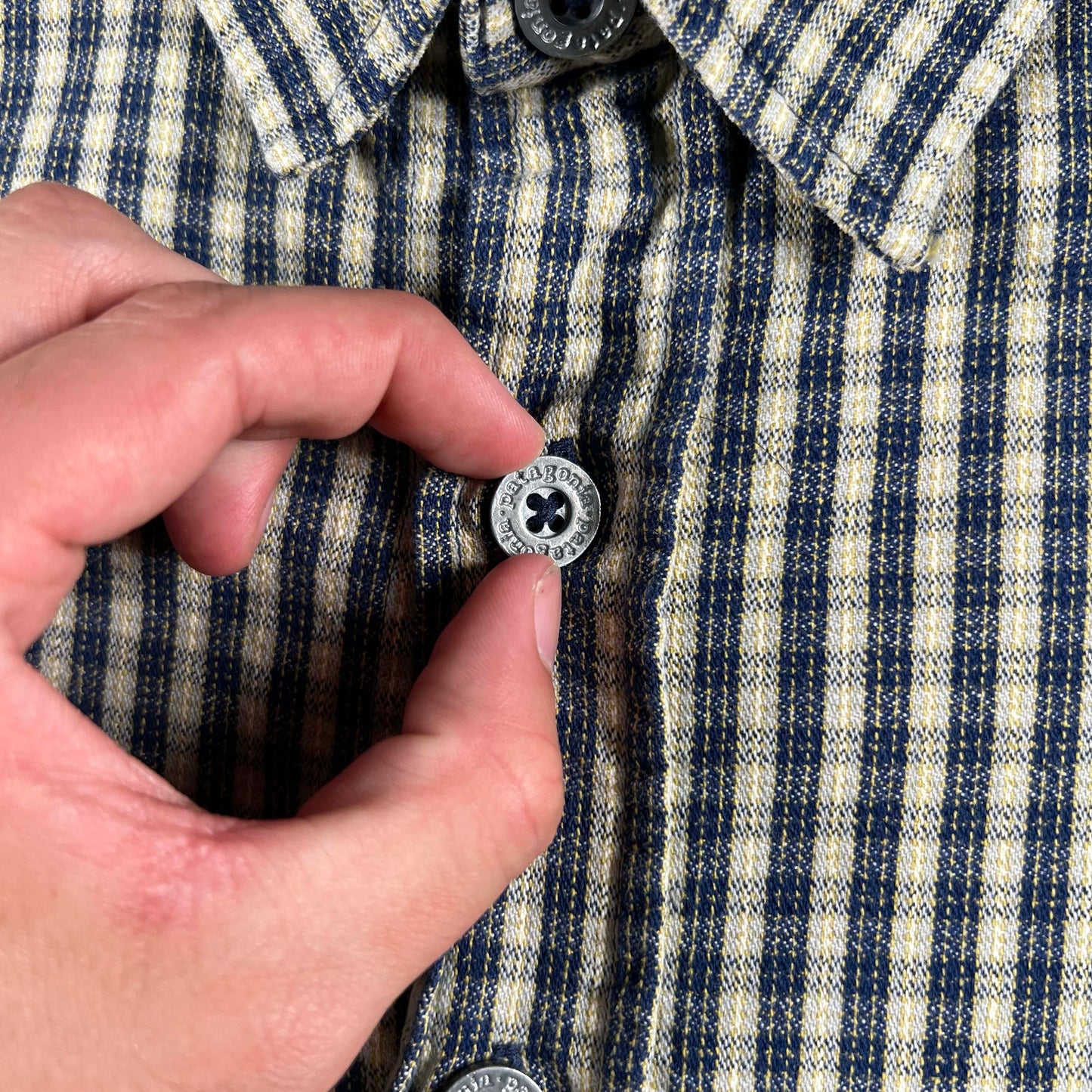 00s Patagonia Chopped Plaid Button Up Shirt- S