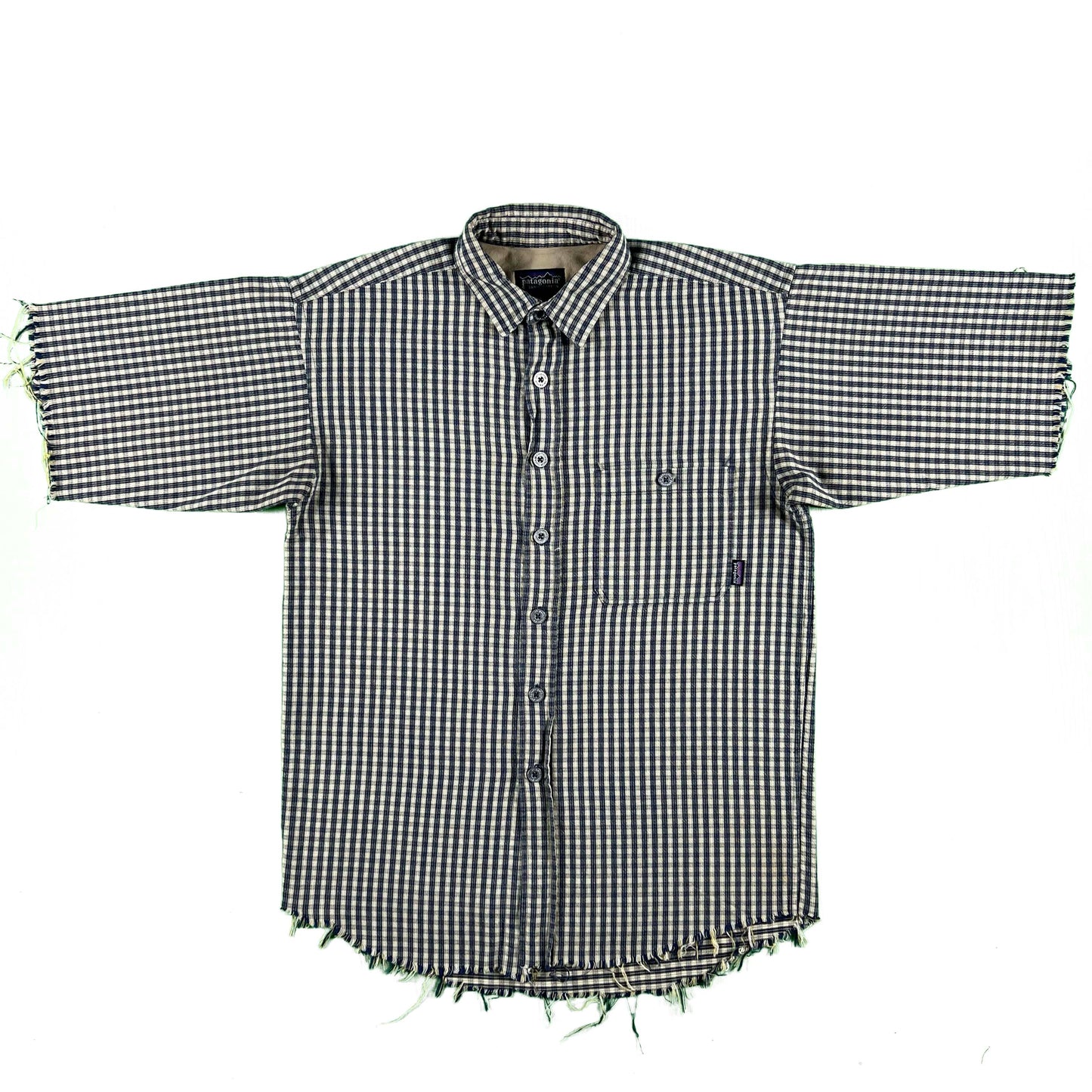 00s Patagonia Chopped Plaid Button Up Shirt- S