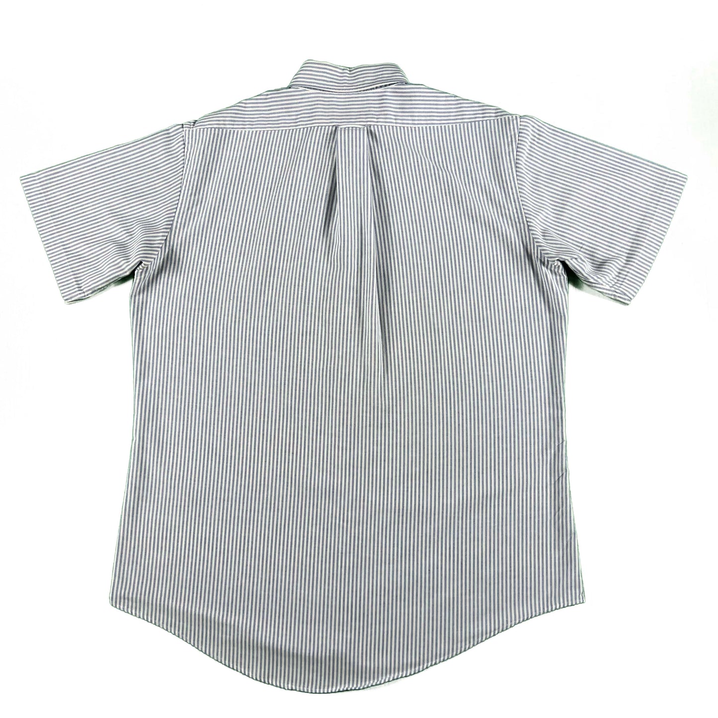 80s 'claybrooke' Short Sleeve Striped Button Up Shirt- L