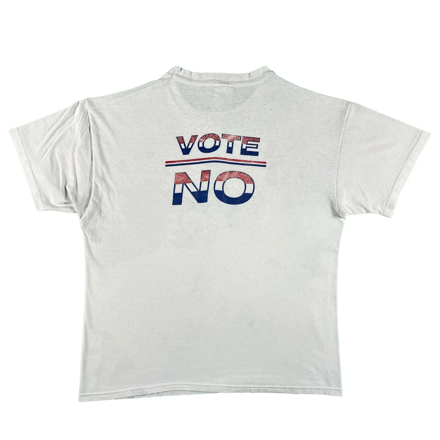 90s 'Friends Don't Let Strangers Steel Their Future' Vote No Tee- L