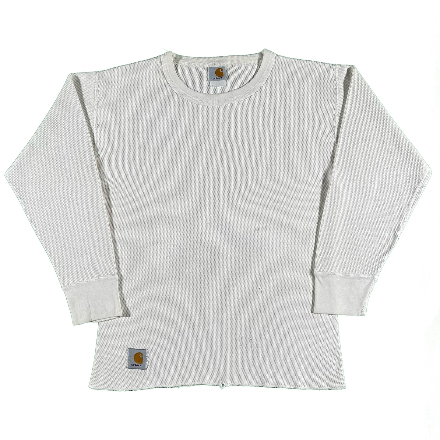 90s Carhartt Cotton Waffle Knit Thermal- M