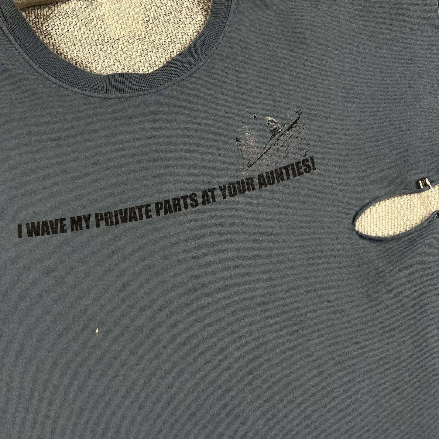 00s Monty Python Thrashed Privates Tee & Waffle Knit Thermal- XL