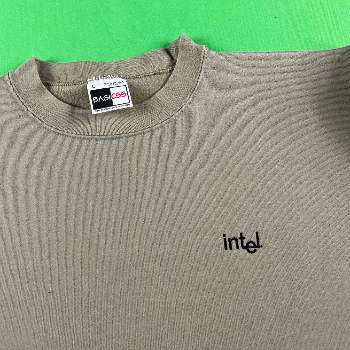 90s Intel Basicss Sweatshirt- L