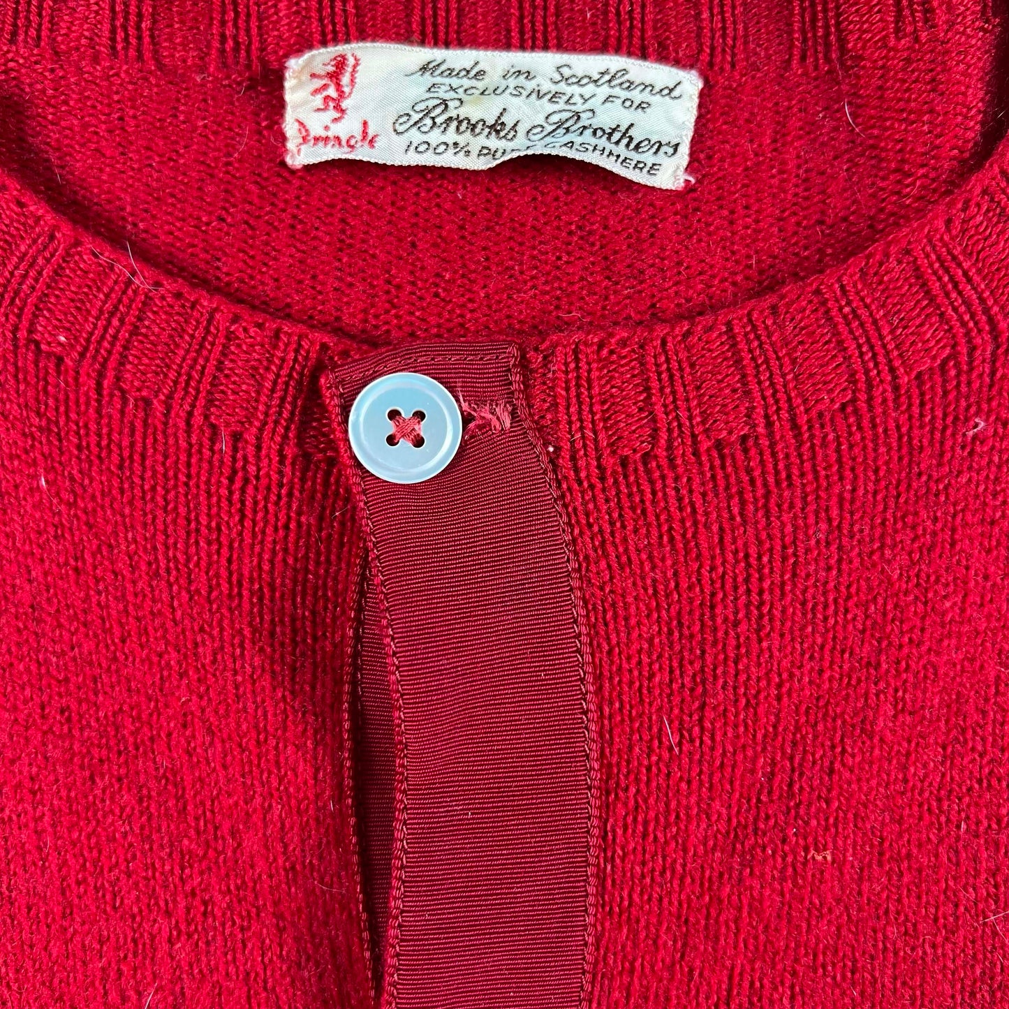 60s Cashmere Brooks Brother's Cardigan- XS