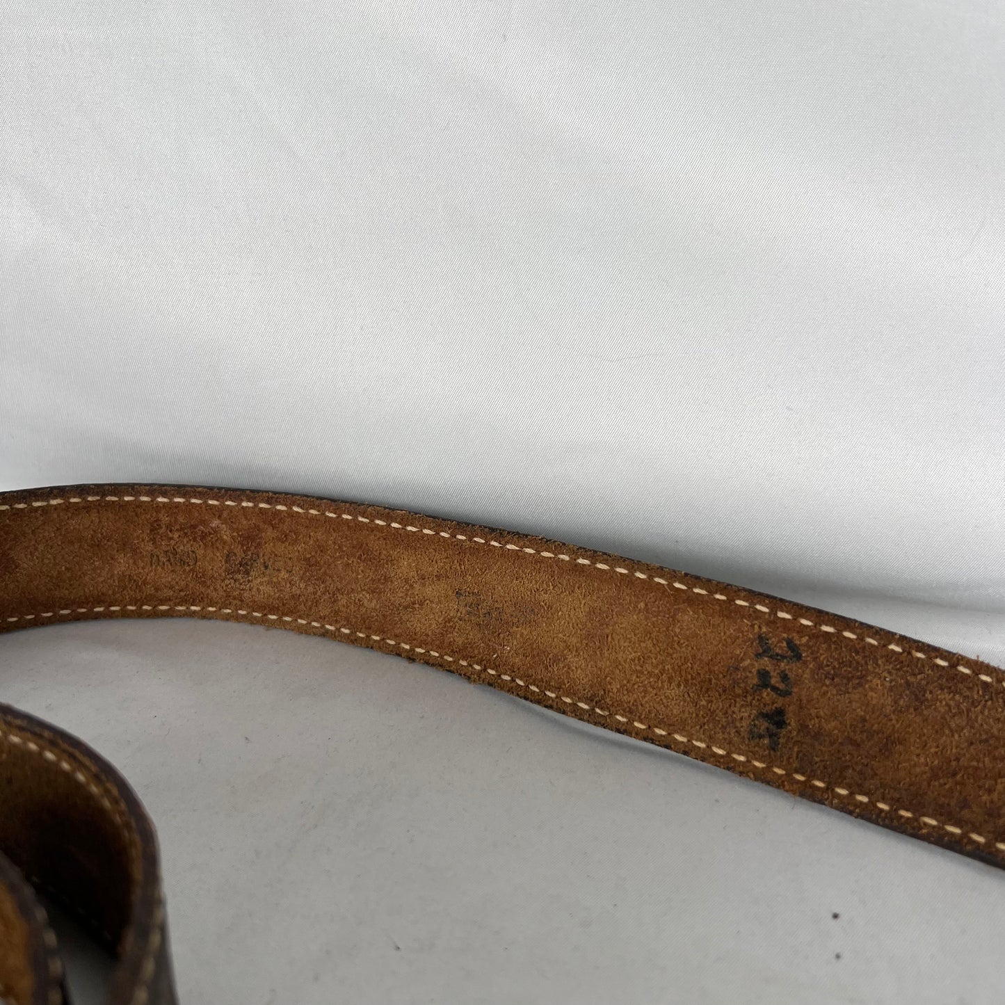70s KARL Buckle Floral Embellished Belt- 40"+
