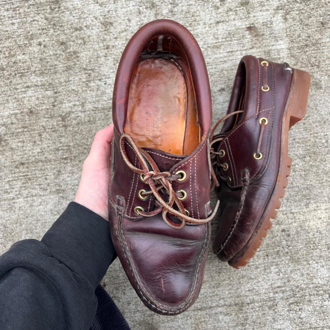 90s Timberland Leather Boat Shoes- M's 8.5, W's 10