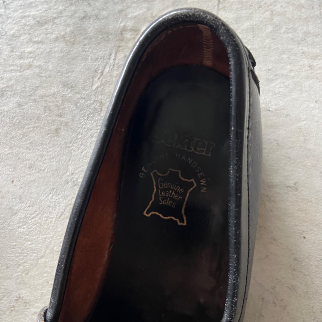 80s Black Leather Penney Loafers- M's 8, W's 9.5