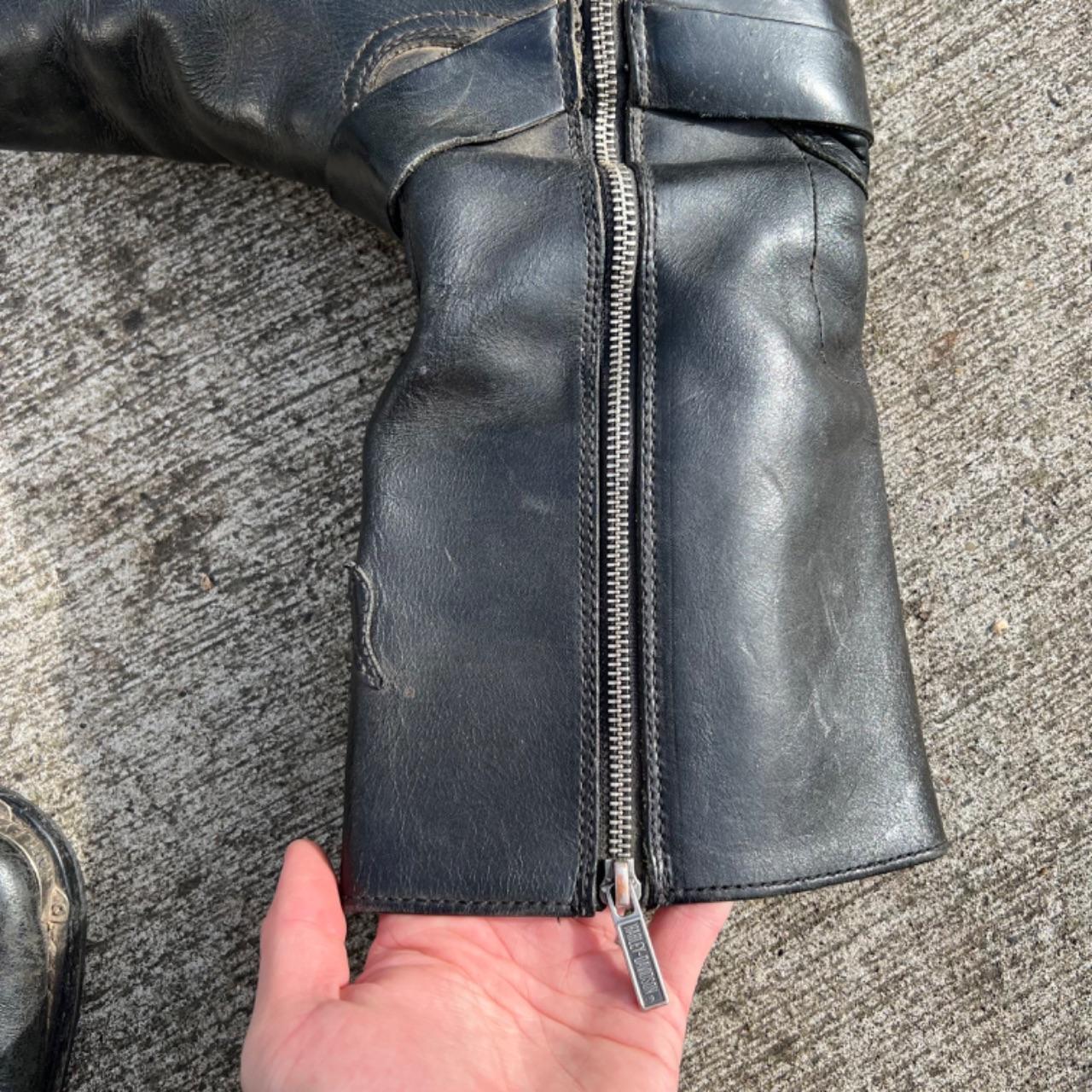 00s Harley Davidson Black Moto Engineer Boots- M's 10, W's 11.5