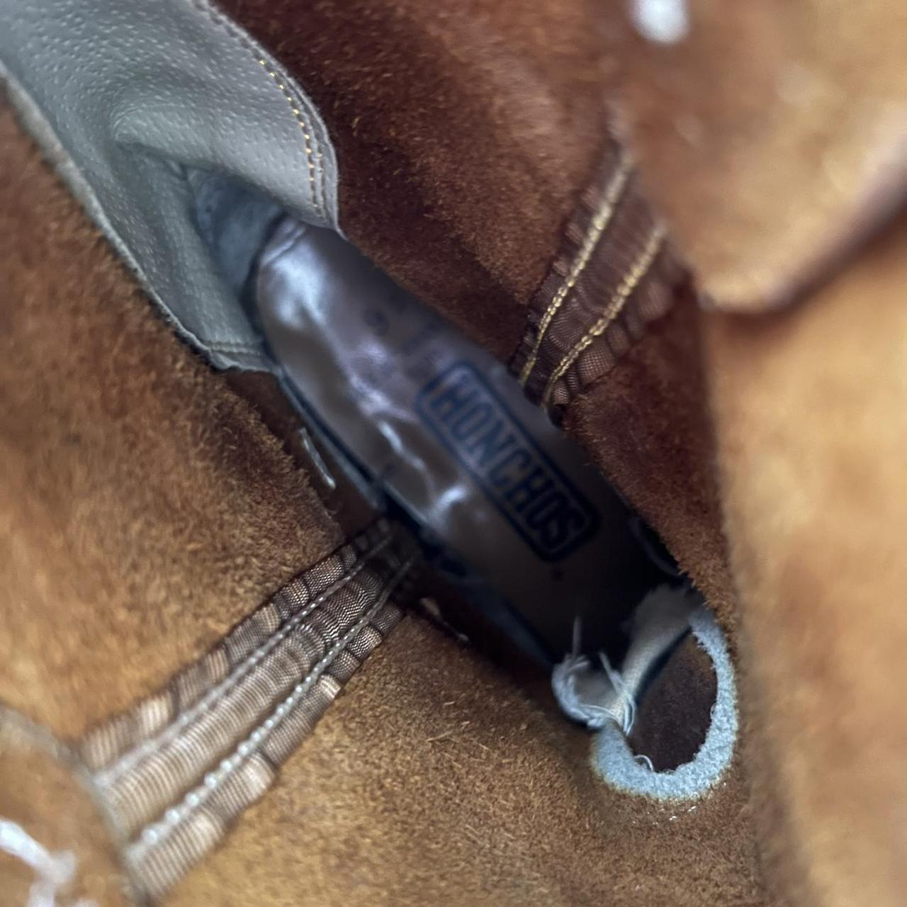 80s Dark Tan Brushed Sueded Boots- M's 8.5, W's 10