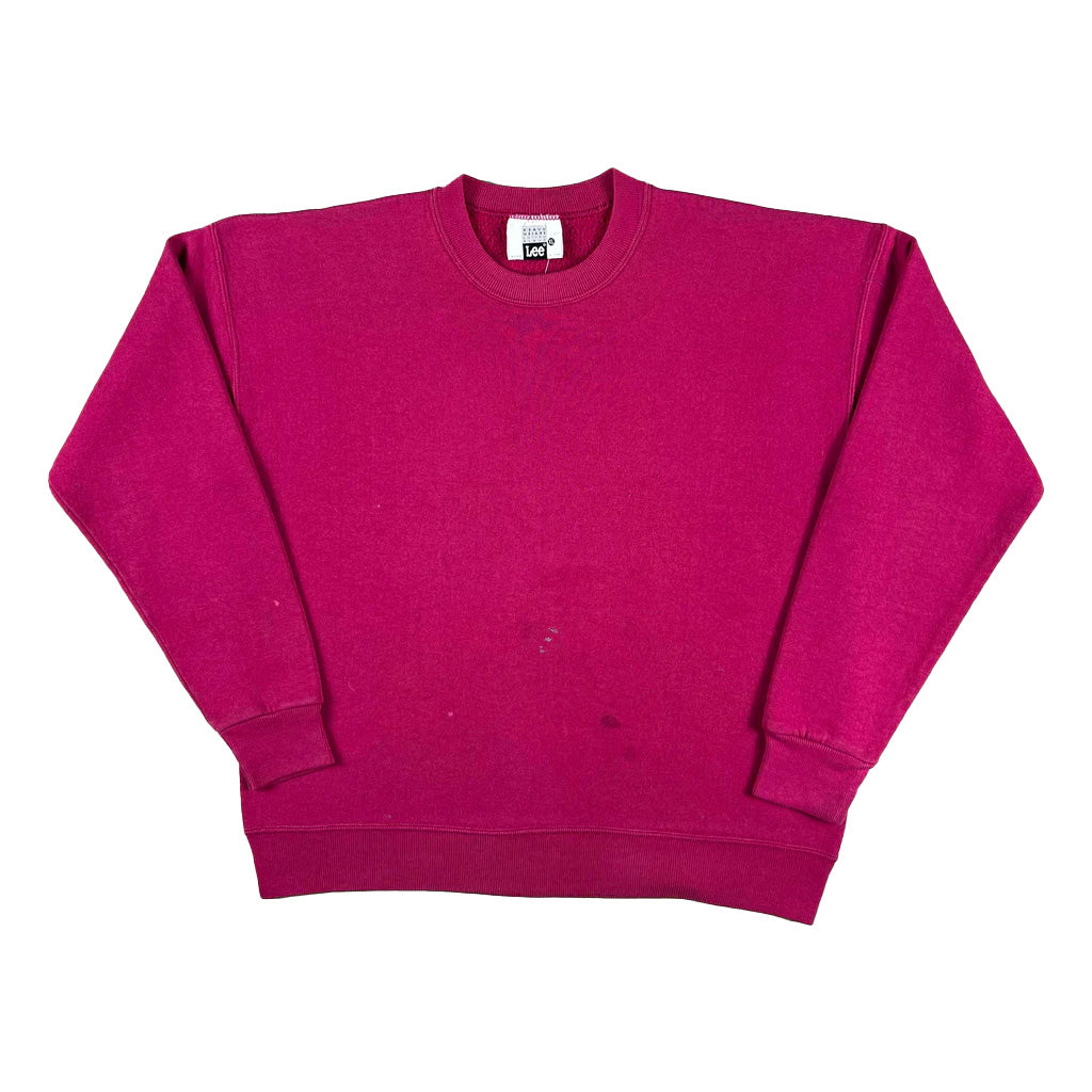 90s Magenta Pink Lee Sweatshirt- L