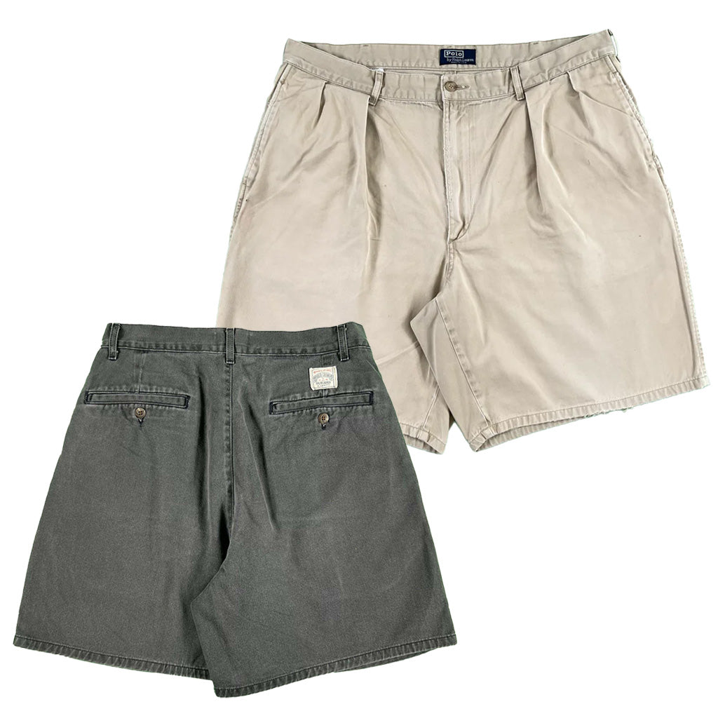 Vintage Polo RL Cotton Chino Shorts- SELECT PAIR