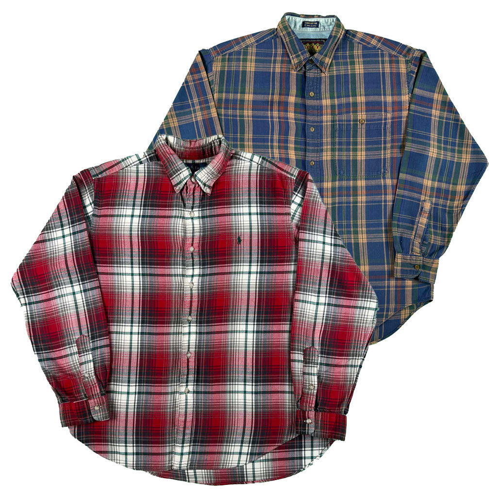 Vintage Ralph Lauren 100% Cotton Flannel Shirts- SELECT SHIRT