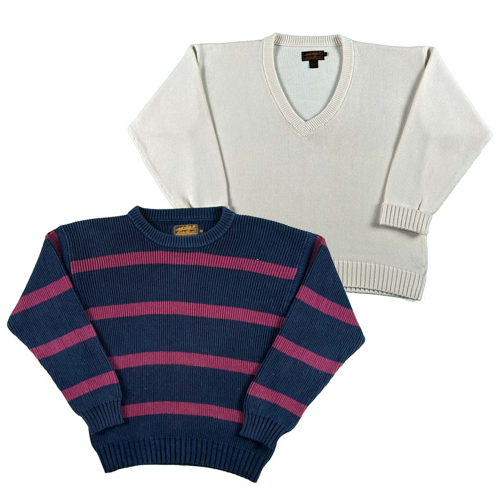 Vintage Eddie Bauer 100% Cotton Sweaters- SELECT SWEATER – Plum
