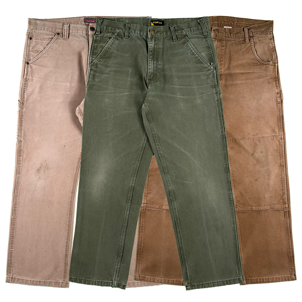 Various Cotton Canvas Carpenter Pants- SELECT PAIR