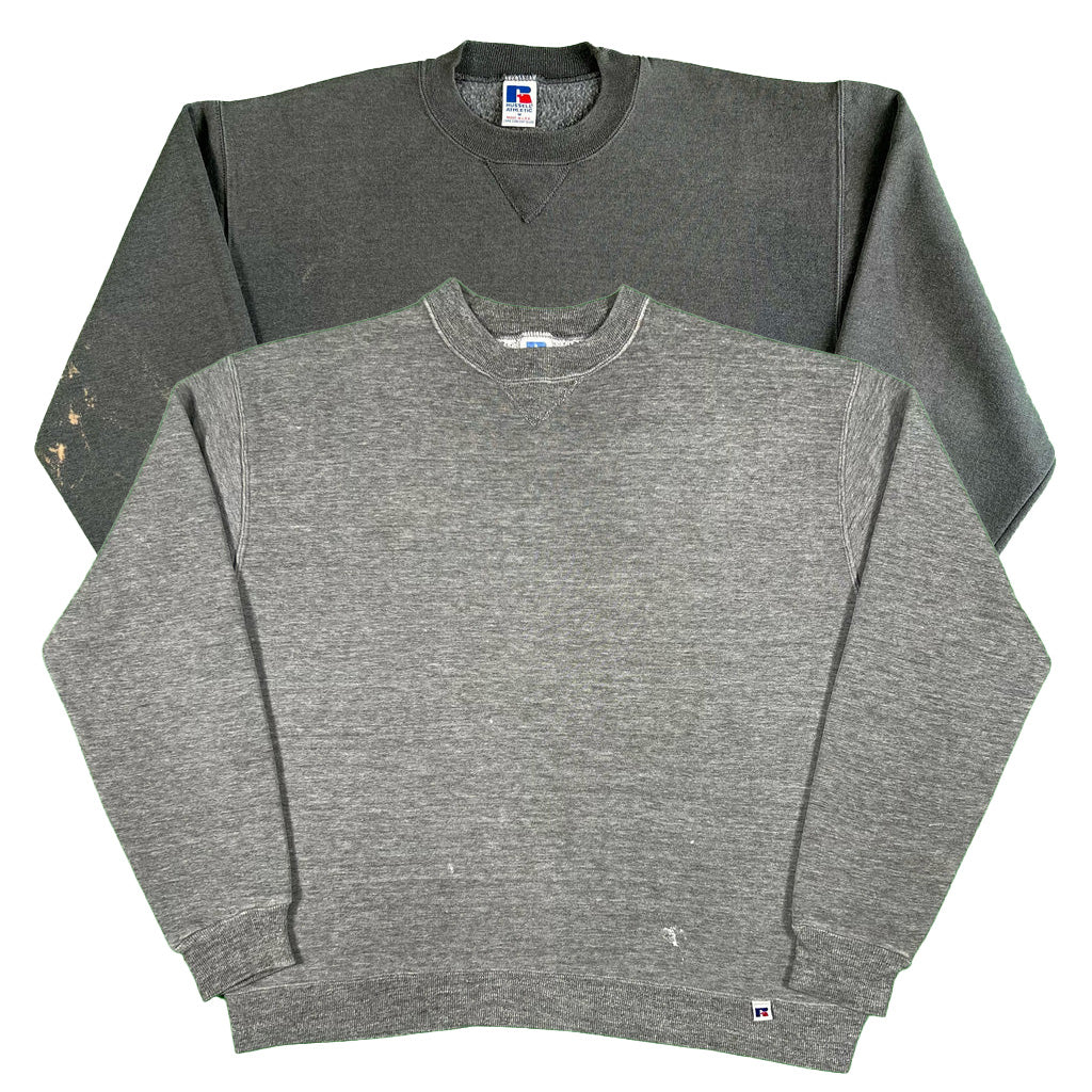 Vintage Blank Grey Sweatshirt Combo- SELECT SIZE