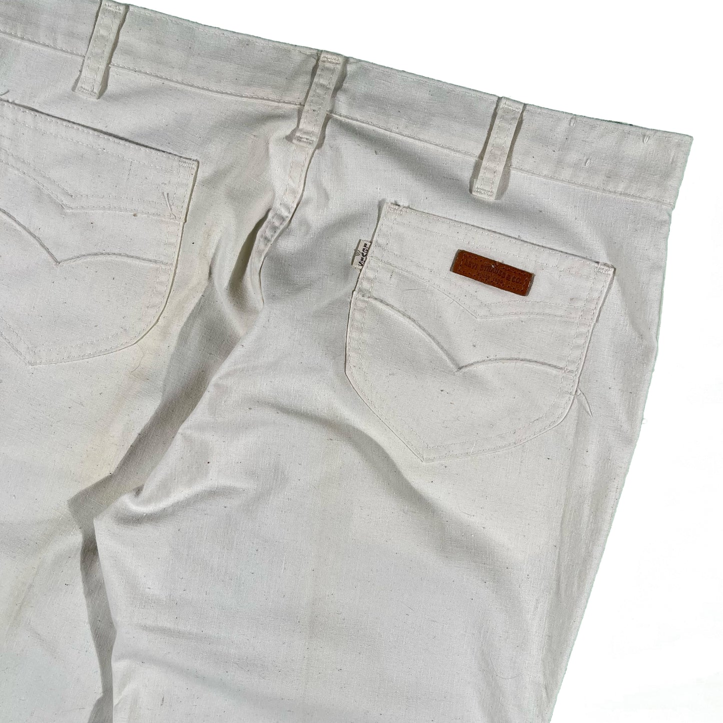 70s Lightweight Cream Levi's Flares- 33