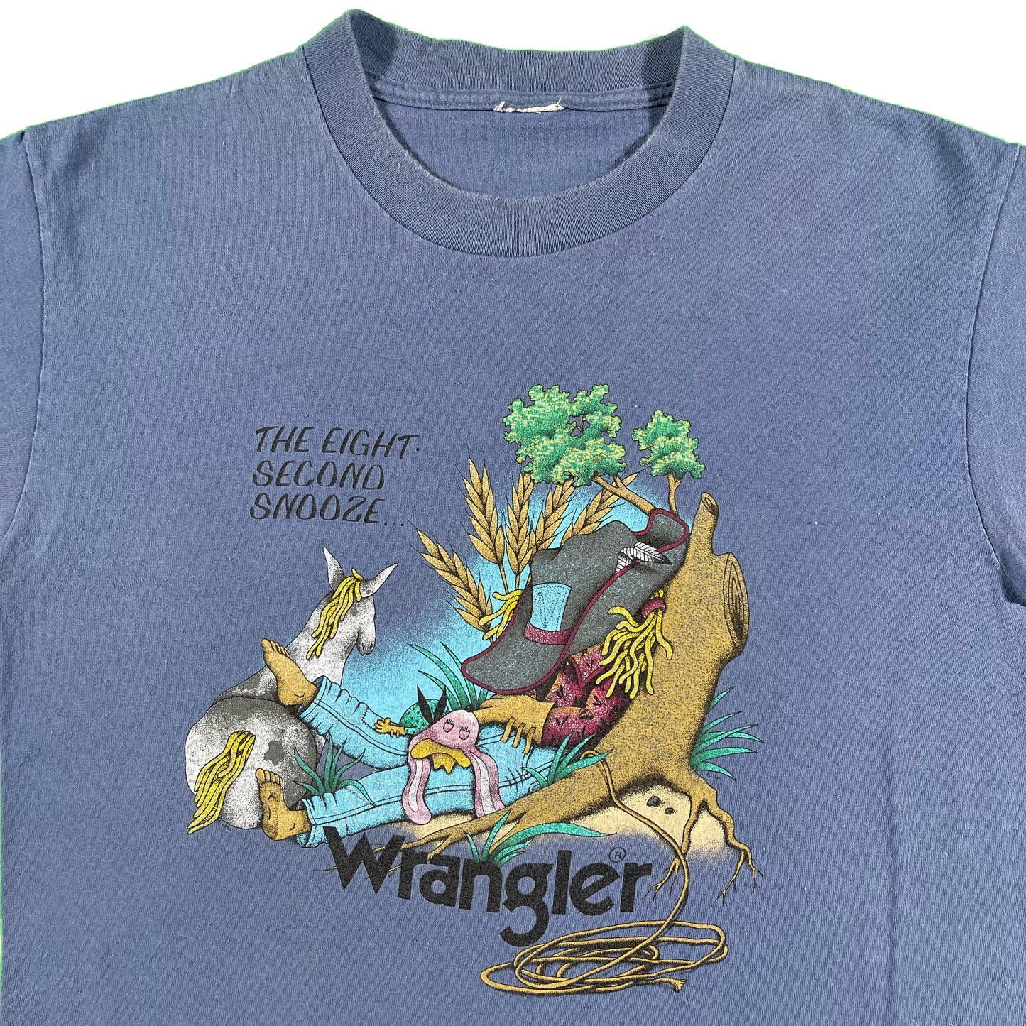 90s Wrangler 'Eight Second Snooze' Tee- M