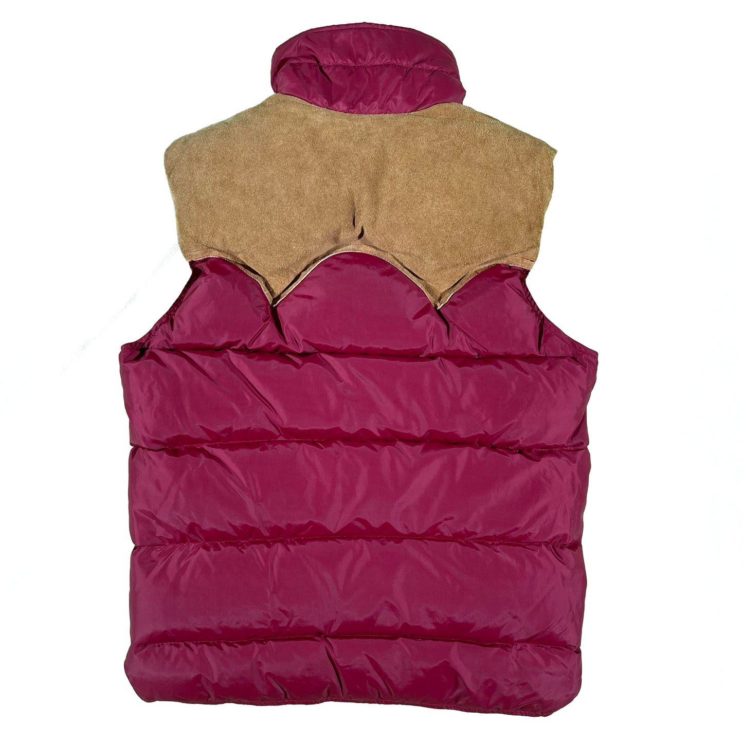 80s Woolrich Wine Red Western Puffer Vest- S