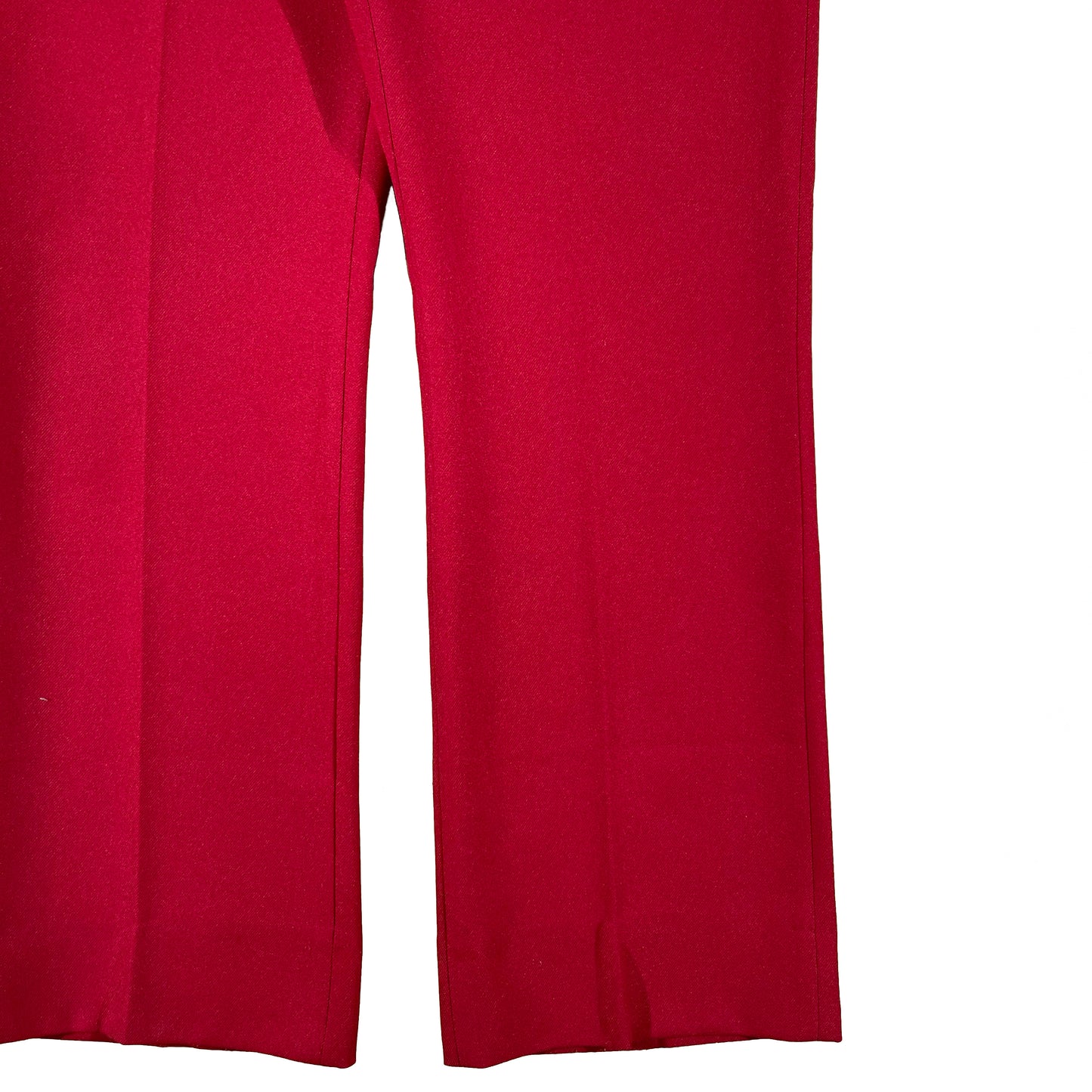 70s Wine Red Western Polyester Flares- 33x30