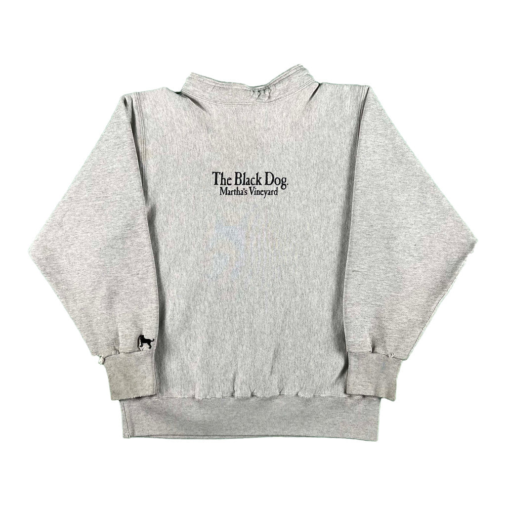 90s Black Dog Martha's Vineyard Reverse Weave- M