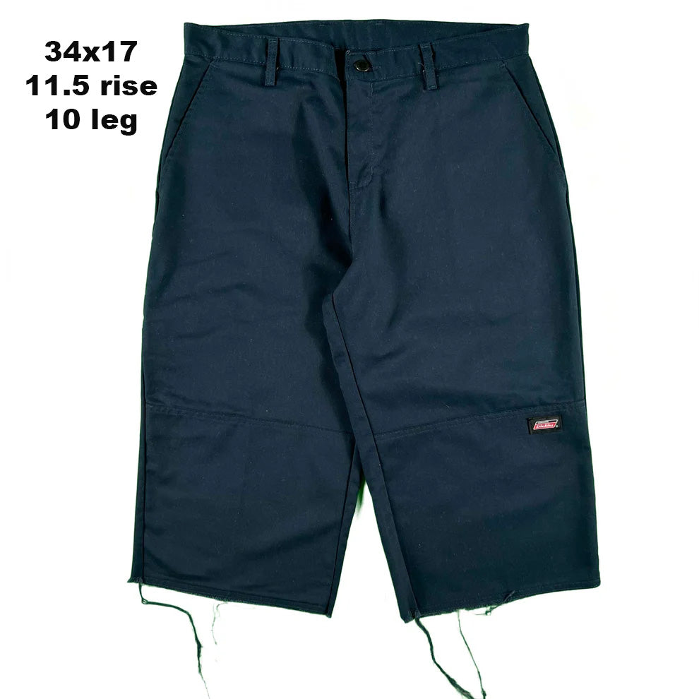 Dickies Navy Blue Double Knee Capris- SELECT PAIR