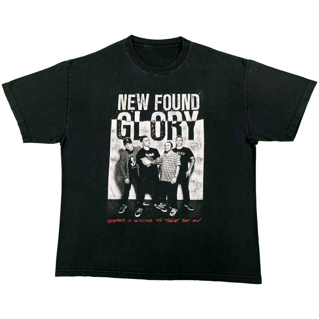 Faded Black New Found Glory Band Tee- XL
