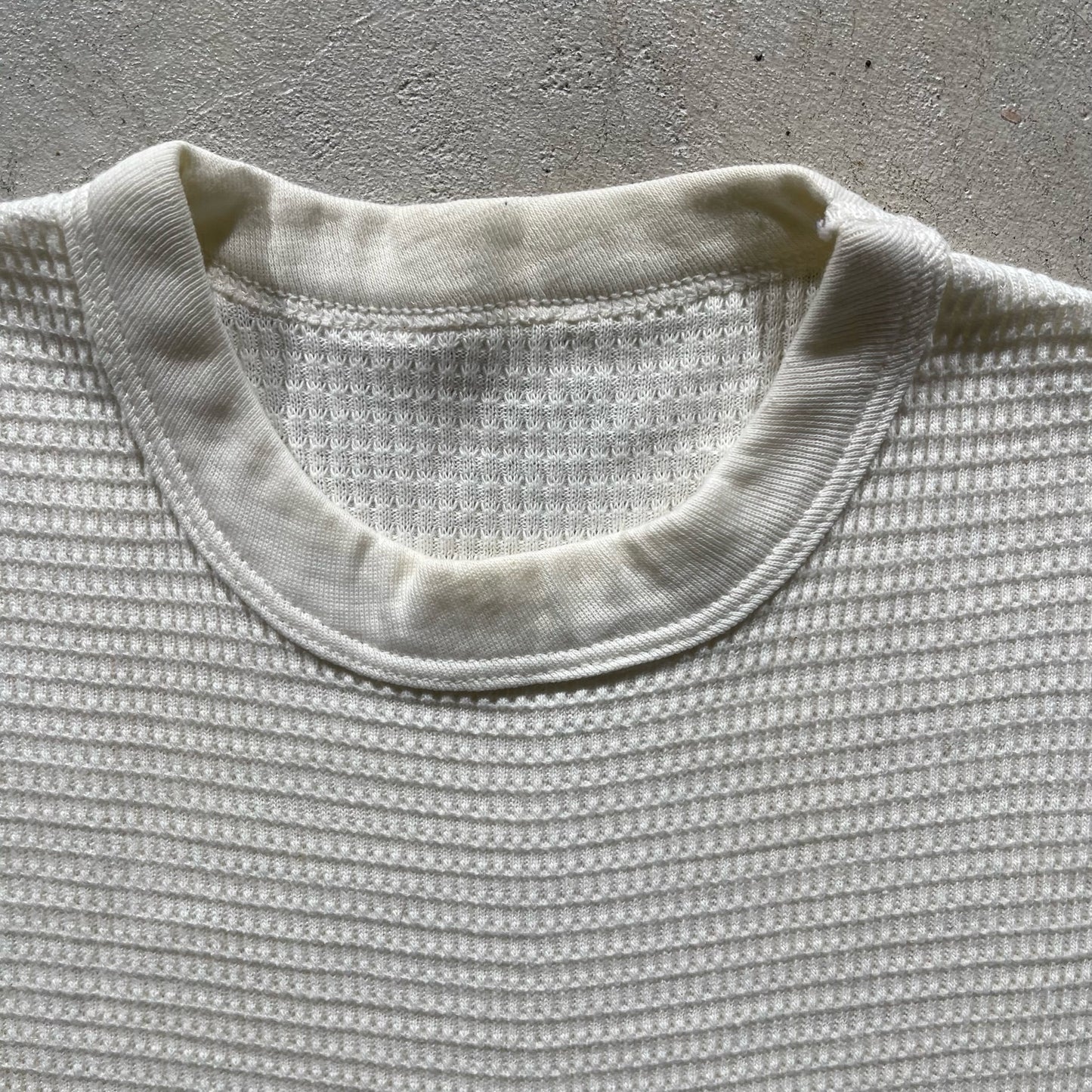 60s Waffle Knit Thermal- L